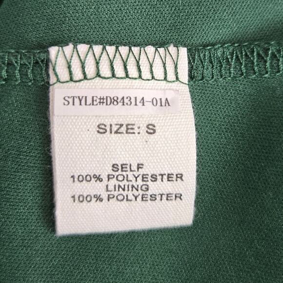 Altard State Green Fit & Flare Dress S Chiffon Ruffle Whimsy Forest Fairy NWT - Picture 9 of 16